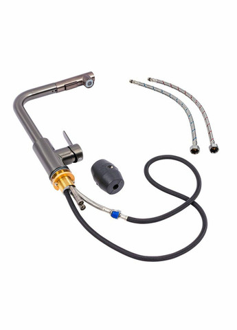 Кухонный смеситель FC-3 с выдвижной лейкой (PVD черный) Platinum (342071724)