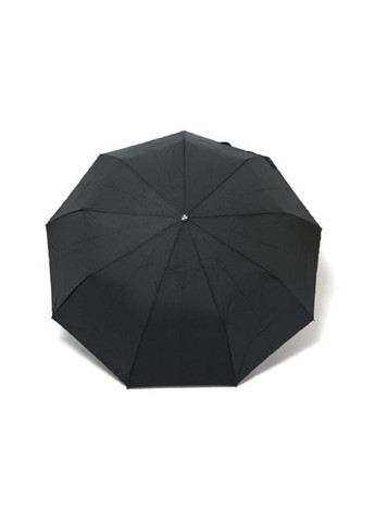 Чёрный зонт мужской полуавтомат серебряный дождь cd 22 - 303 на 9 спиц с ручкой под пальцы черный средний (365263796)