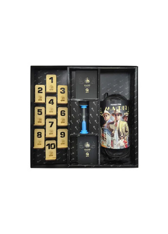 Настольная игра Мафия с песочными часами и повязками для глаз QB701-002 от 9 лет в ассортименте qbee Нас7012 (370650666)