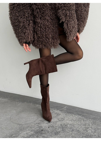 Коричневые демисезонная демисезонные ботильоны No Brand