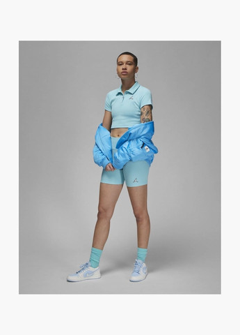 Шорти жіночі Ribbed Bike Shorts Turquoise DZ3180-464 Air Jordan (326784098)