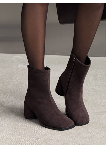 Темно-коричневые ботильоны "barefoot" No Brand