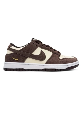 Белые летние кроссовки nike dunk low pale ivory baroque brown найк данк No Brand