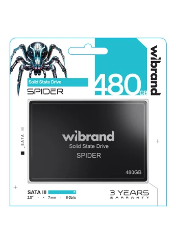 SSD Spider 480GB 2.5" 7mm SATAIII Standard Wibrand (315889735)