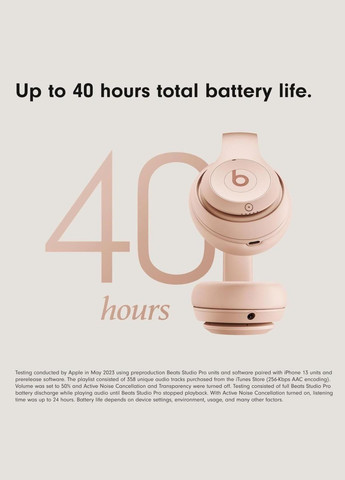 Безпровідні навушники з мікрофоном Studio Pro х Kim Kardashian Special Edition - Moon (MW663) BEATS (306559783)