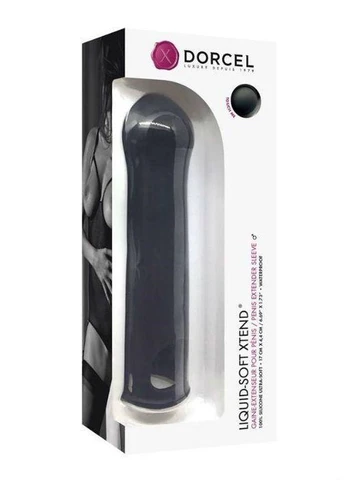 Подовжувальна насадка на член LIQUID-SOFT XTEND (до + 3,8см), з кільцем для мошонки Dorcel (315440033)