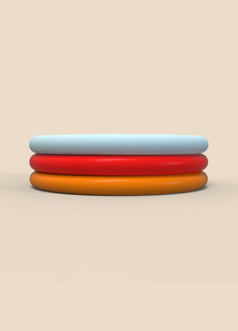 Дитячий Надувний Басейн 558л Ш170 х В53 см з Водонепроникним Чохлом Різнокольоровий Nabaiji (336550097)