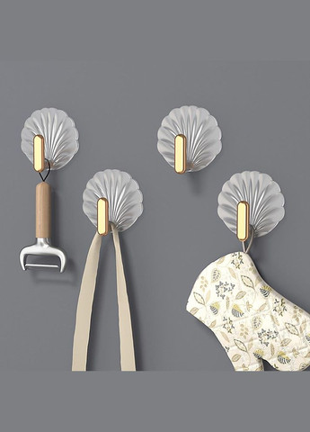 Крючок в виде ракушки для полотенец и аксессуаров (IY0006) No Brand (316026772)