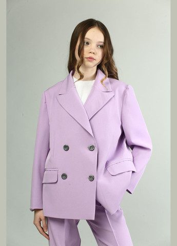 Лавандовый демисезонный костюм (пиджак, брюки) подростковый брючный IRmAS оверсайз