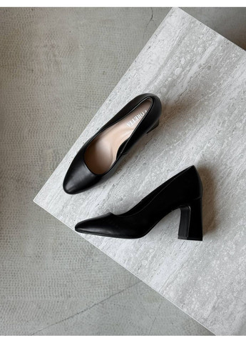 No Brand Стильні жіночі туфлі чорний з штучна шкіра, — всесезон (356764437)