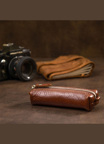 Ключница из натуральной кожи GRANDE PELLE коричневая (sku_11388) No Brand (327820182)