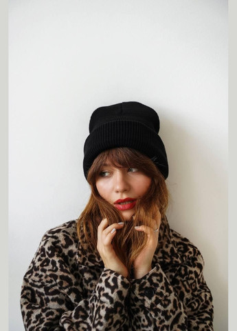 Шапка женская - бини, однотонная, мягкая и удобная JUGO SLOBO STREET (304028319)
