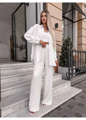 Костюм женский прогулочный рубашка+штаны Fashion (396717076)