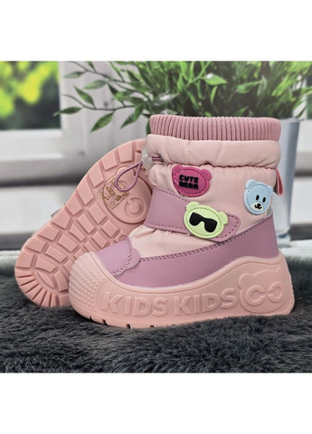 Зимние сапоги дутики детские для девочки зимние на овчине. Fashion