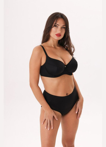 Чёрный бюстгальтер на косточках с мягкой чашкой Kalyna с косточками