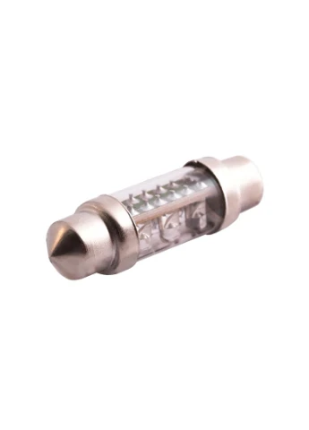 Світлодіодна авто лампа S10-36mm-6pcs круглий LED білий 12V LEDUA (323474888)