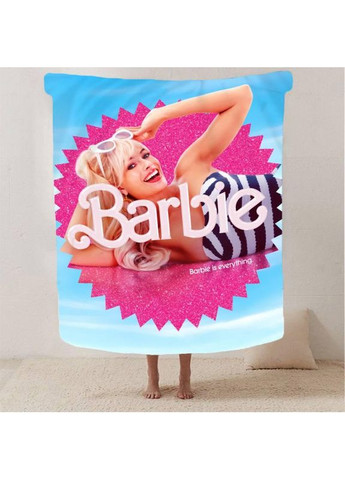 Плед 3D плюшевый Барби Розовая девочка 160х200 см No Brand (358100876)