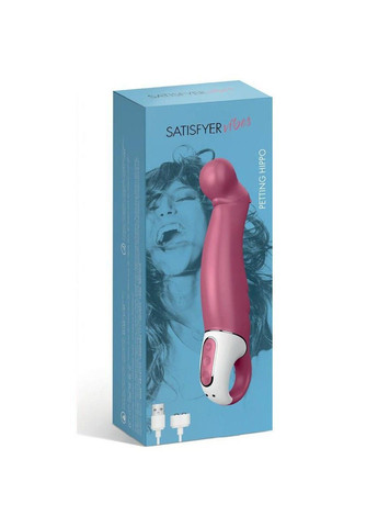 Потужний вібратор Vibes Petting Hippo з гнучким стовбуром, літій силікон, 12 режимів Satisfyer (333332576)