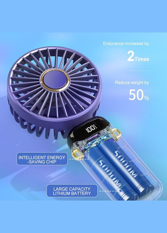 Вентилятор ручной с аккумулятором micro USB розовый No Brand (302678850)