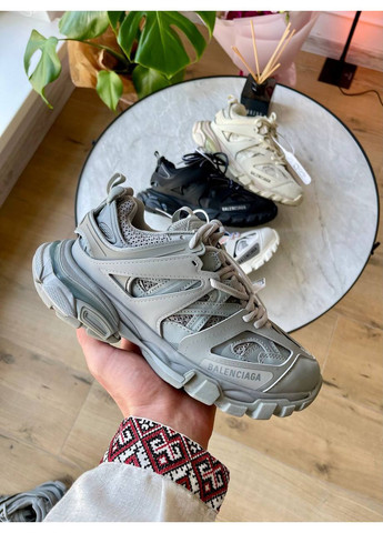 Кросівки жіночі Balenciaga Track 3.0 Gray Premium | Баленсіага Трек 3.0 сірі No Brand сірі демісезони (361308053)