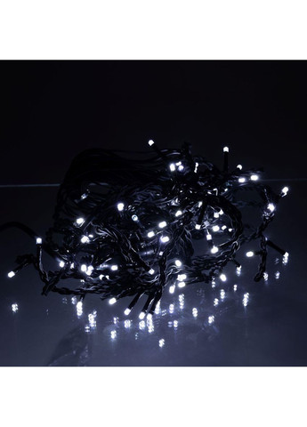 Новогодняя гирлянда уличная Бахрома 6 м 105 LED черный провод Белый 6МBW Garlando (370373077)