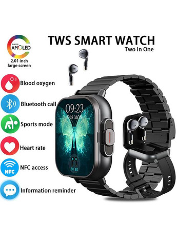 Смарт годинник D8 з навушниками Bluetooth годинник сенсорний спортиний смарт годинник 2в1 з ремінцем універсальний Smart Watch (371812498)