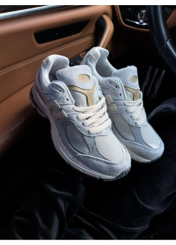 Сірі Осінні кросівки чоловічі new balance 2002r grey beige нью беланс 2002r No Brand