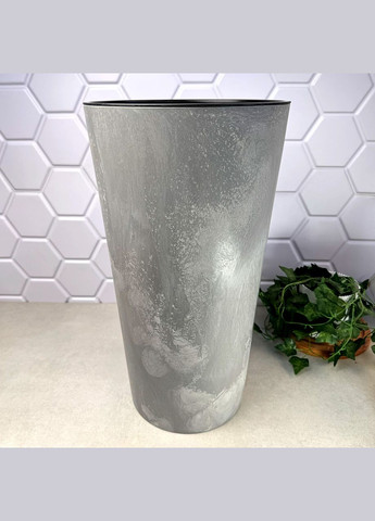 Высокий двойной горшок Лилия 25 см Бетон Lamela (329187438)