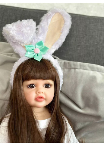 Кукла Реборн Reborn ушки зайчик винил силиконовая No Brand (367736323)