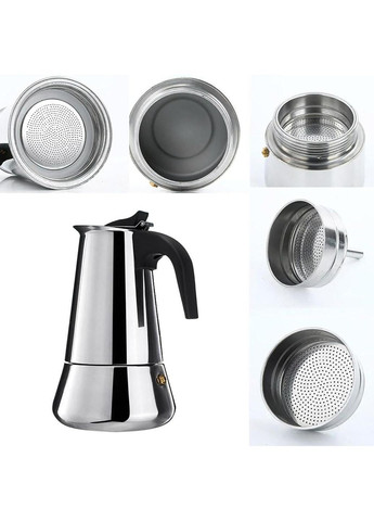 Кавоварка гейзерна для індукційних плит 9 чашки (ЕВ-1807) Edenberg (336948297)