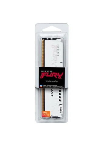 Модуль пам'яті для комп'ютера (ex.HyperX) (KF552C36BWE-32) Kingston FURY DDR5 32GB 5200 MHz Beast EXPO White (389701411)