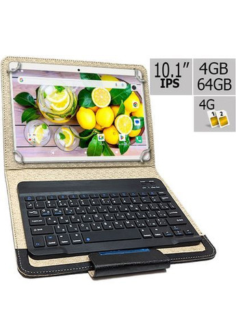 Планшет и чехол с Bluetooth клавиатурой S 464 LTE IPS 10.1" 4GB/64GB Pink (1395) Adronix (372806141)