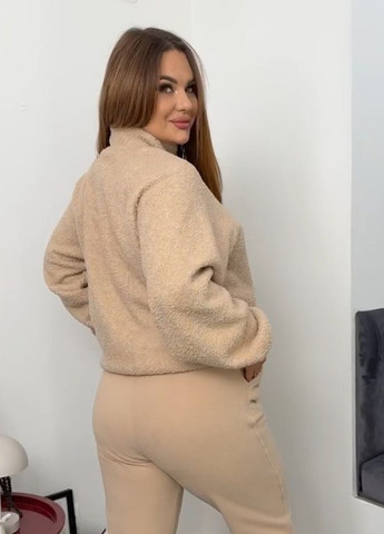 Теплий жіночий костюм спортивного стилю з толстовкою баранчик Modena (366028114)