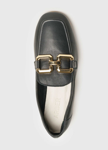 Arber женские черные лоферы черный з натуральная кожа, украина — лето (317537198)