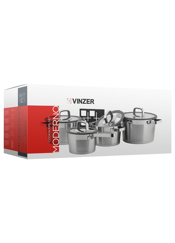 Набір кухонного посуду Moderno 50031 з 9 предметів Vinzer (334007639)