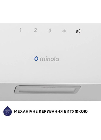 Витяжка HVS 5224 WH 700 LED MINOLA (306745422)