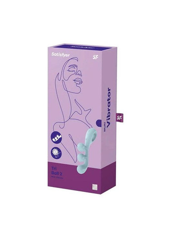 Универсальный вибратор Tri Ball 2, 3 мотора, гнется Satisfyer (303881072)