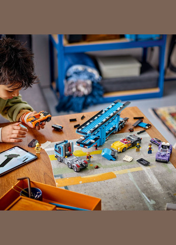 Конструктор City Грузовик-транспортер со спортивными авто, 998 деталей () Lego 60408 (328397020)