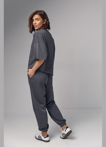 Женский спортивный костюм с вышивкой LA Lurex (284116495)