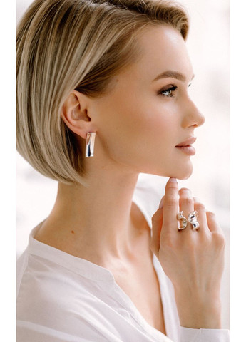 Серьги пусеты серебряные Лаконика 925 Skifska Etnika (364202546)