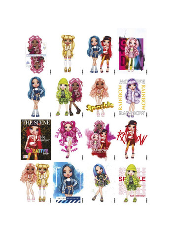 Розмальовка зі стікерами «The creative Rainbow» колір різнокольоровий CB-00284110 No Brand (357014838)