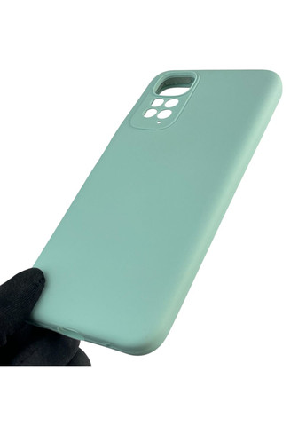 Чехол для Redmi Note 11 4G силиконовый с микрофиброй нескользящий на сяоми редми нот 11 4г бирюзовый Xiaomi (366389715)