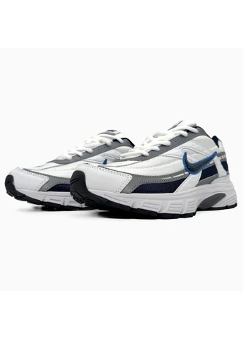 Белые демисезонные кроссовки мужские nike initiator white/gray/blue найк инитиатор белые No Brand