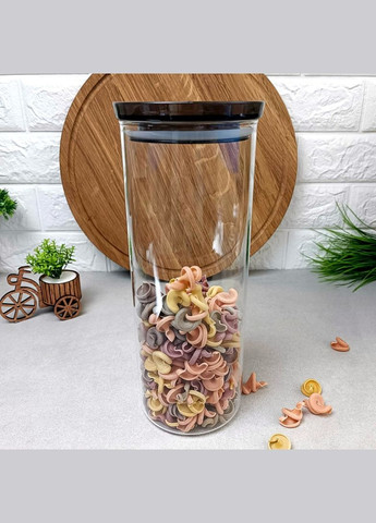 Высокая стеклянная банка для хранения с пластиковой крышкой 1600ml Ardesto (303210796)