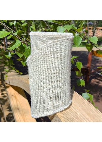 Лента из джутовой мешковины белая 300 г/м2 – 15 см. Jutix (355980071)