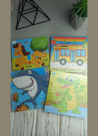 Пазли 9, 15,16 детали дерев'яні дерево сортер пазли іграшки No Brand (345742850)