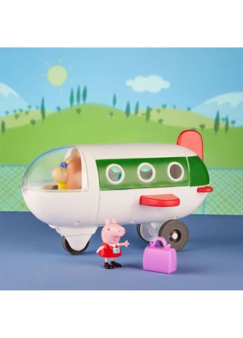 Ігровий набір Літак з фігуркою Пеппи дитячий пластиковий Червоний Peppa Pig (398204772)