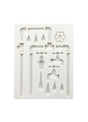 Молд силіконовий Водопровідний кран 124 на 98 см білий Jannet молди (336904493)