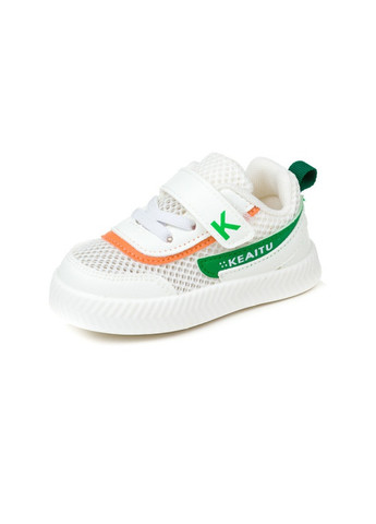 Білі всесезонні кросівки Fashion C3118 біло-зелені (21-25)