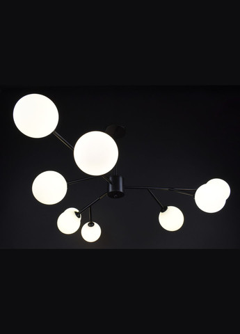 Люстра стельова на 9 лампочок 27419 Чорний 42-72х110х110 см. Sunnysky (364493743)